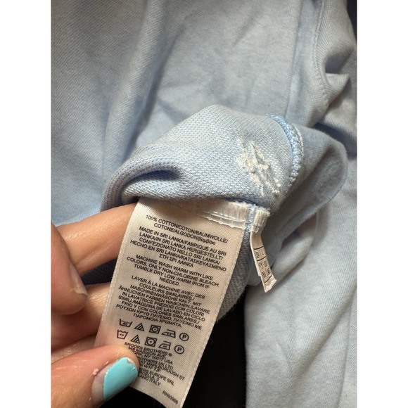 Brooks Brothers Mens L Sky Blue 1/2 Half Zip St Andrews Links Golf Performance - Picture 5 of 10